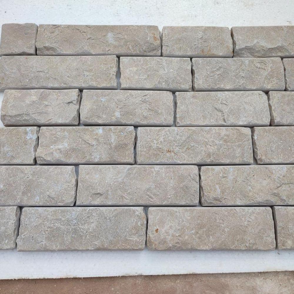Dijon Splitface Tumbled Limestone Walling- 100mm Free Length x 22mm