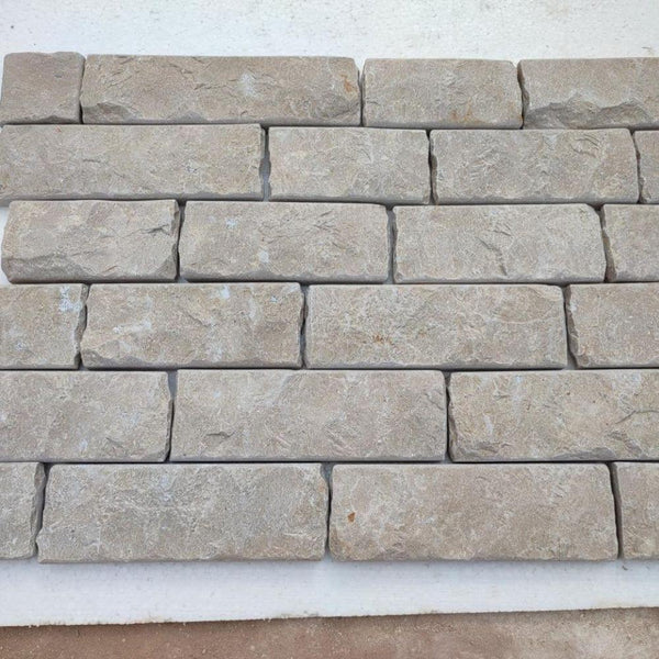 Dijon Splitface Tumbled Limestone Walling- 100mm Free Length x 22mm