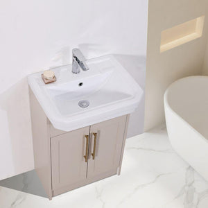 Imperial Light Beige Freestanding Vanity Unit - 600mm
