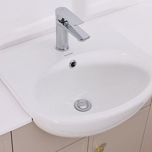 Hampton Light Beige Freestanding Vanity Unit - 1200mm