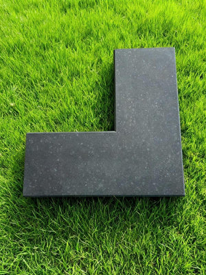 Basalt Black Corner Wall Coping - 600x350x30mm