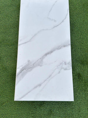 Carrara Marble Porcelain Bullnose for Coping and Edging - 900x450x20mm