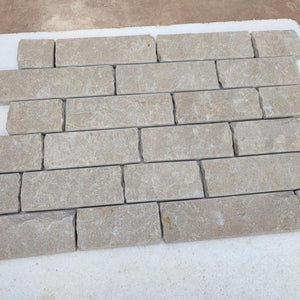 Dijon Splitface Tumbled Limestone Walling- 100mm Free Length x 22mm