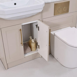 Imperial Light Beige Combination Bathroom Suite - Vanity Unit with WC unit & Toilet - 1200mm
