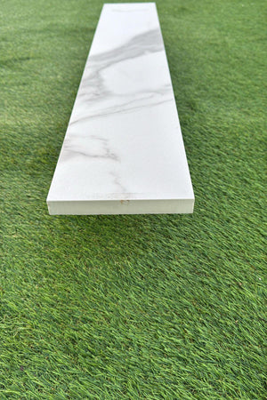 Carrara Marble Porcelain Riser and Edging - 900x150x20mm