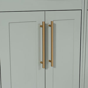 Imperial Sage Green Complete Freestanding Vanity Unit Set With Side Cabinet- 1200mm
