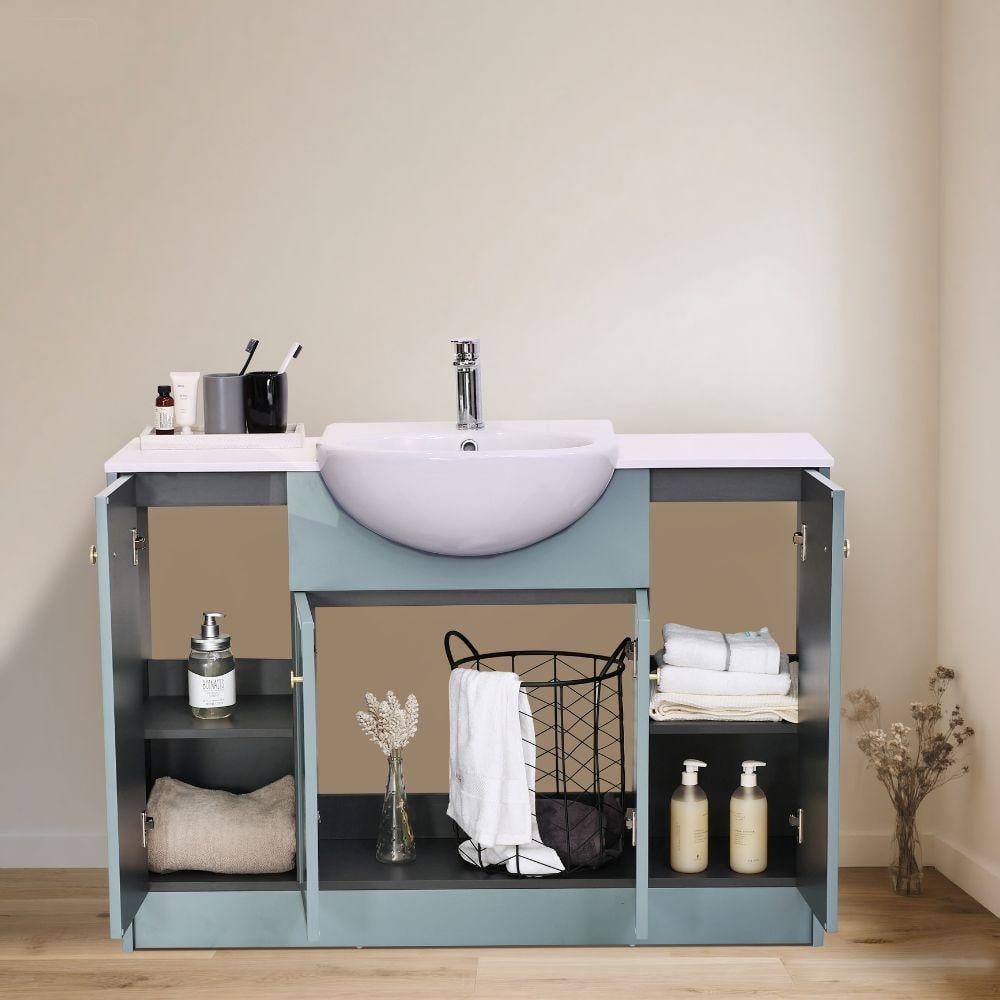 Hampton Twilight Blue Freestanding Vanity Unit - 1200mm