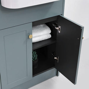 Manor Twilight Blue Freestanding Vanity Unit with Basin Unit - 600mm
