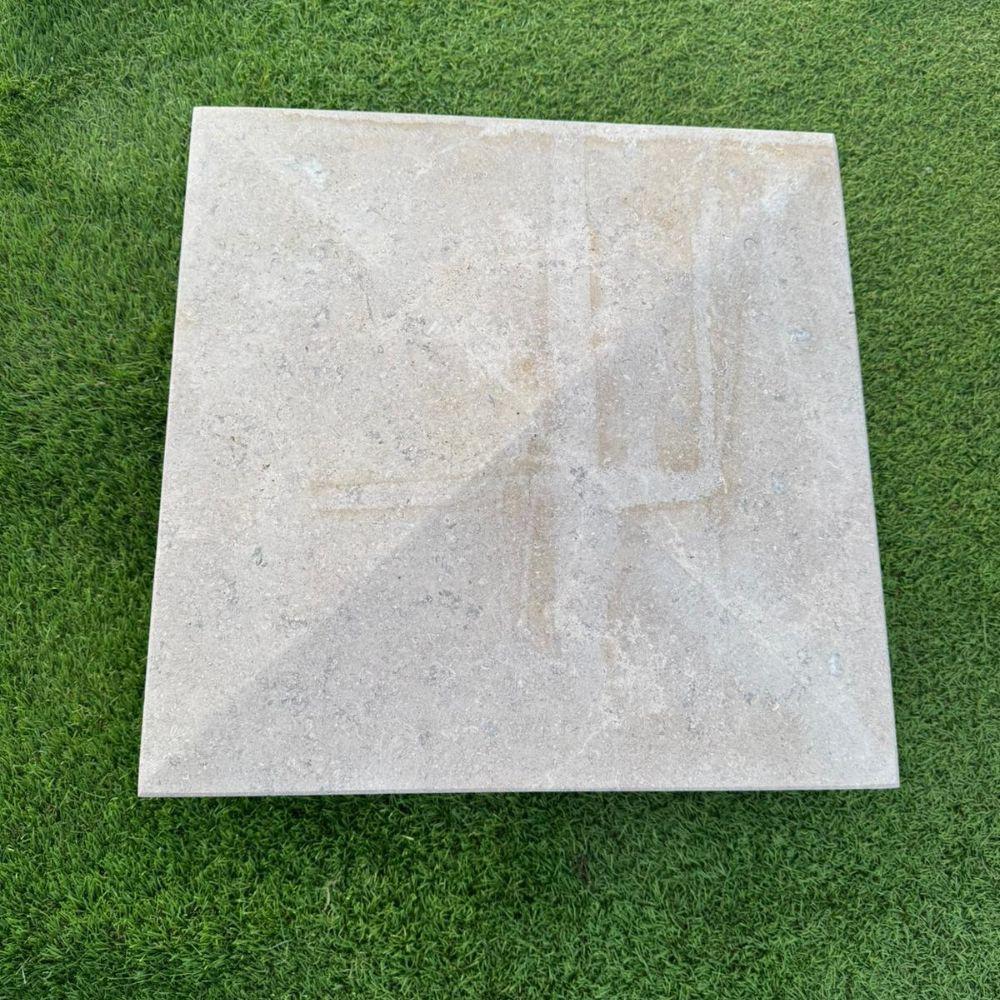 Dijon Limestone Pyramid Pier Caps - 450x450x60mm