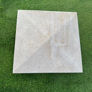 Dijon Limestone Pyramid Pier Caps - 450x450x60mm