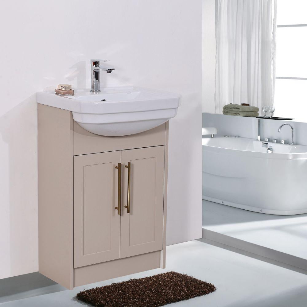 Imperial Light Beige Freestanding Vanity Unit - 600mm
