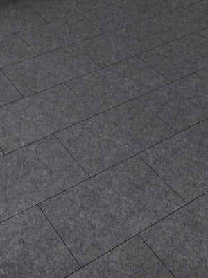 Raj Black Flamed Granite Paving Slabs - 900x600x20mm