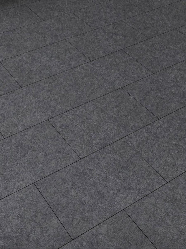 Raj Black Flamed Granite Paving Slabs - 900x600x20mm