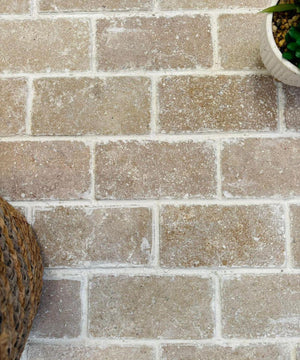Dijon Limestone Honed Tumbled Cobbles - 200x100x30mm