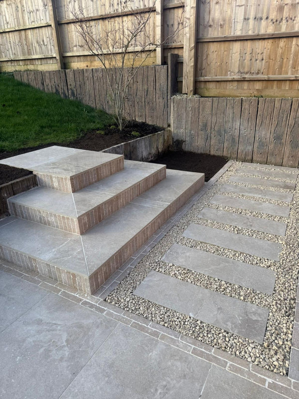 Dome Nut King Size Porcelain Paving Slabs - 1200x600x20mm