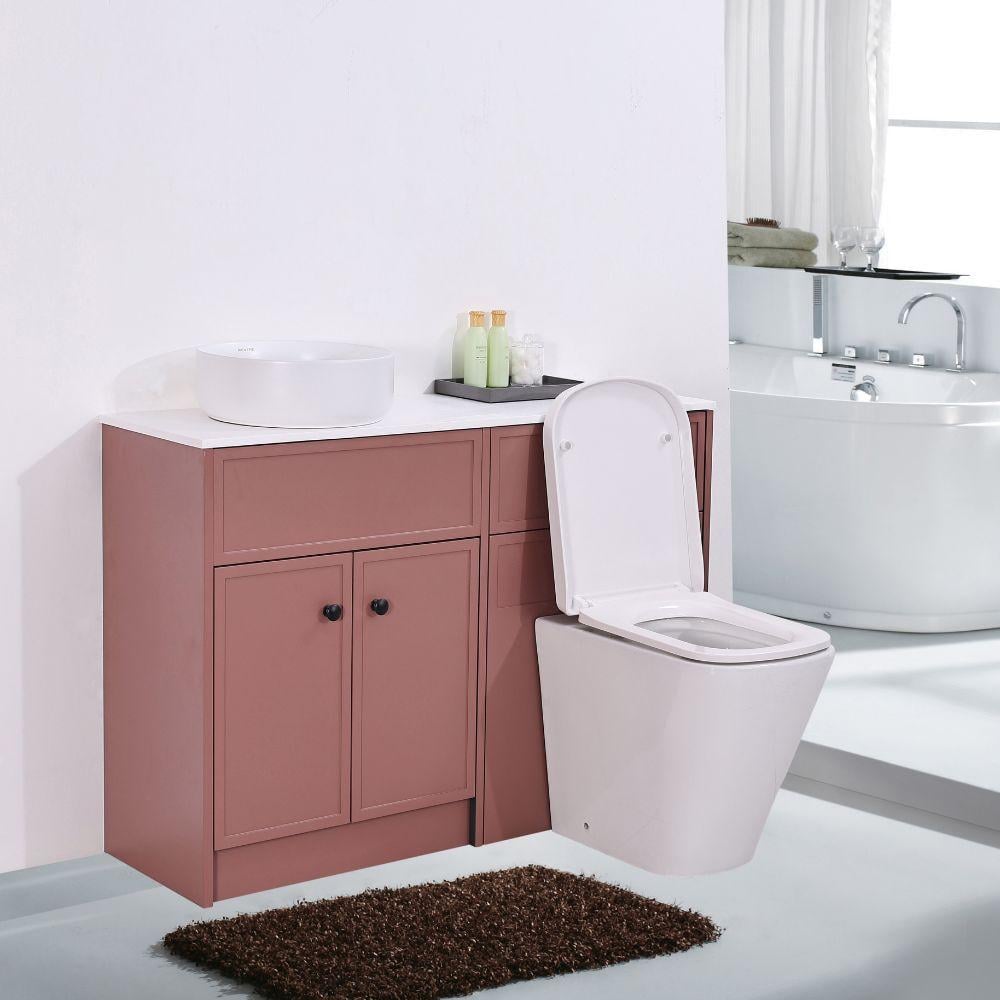 Flair Burning Red Combination Bathroom Suite - Vanity Unit with WC unit & Toilet - 1200mm