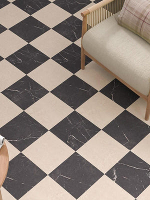 Lusso Noir Porcelain Paving Slabs - 300x300x20mm
