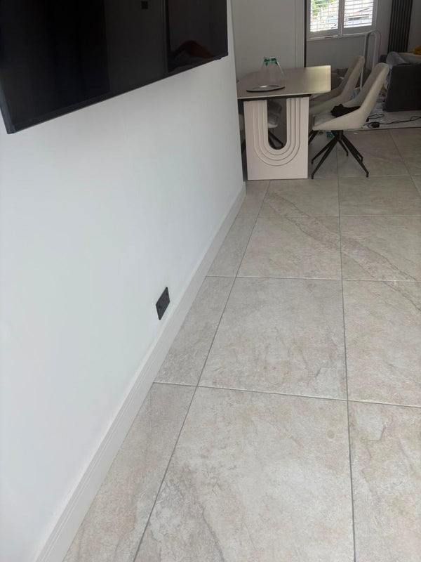 Austin White Antique Chiselled Edge Porcelain Tile - 600x400x9.5mm