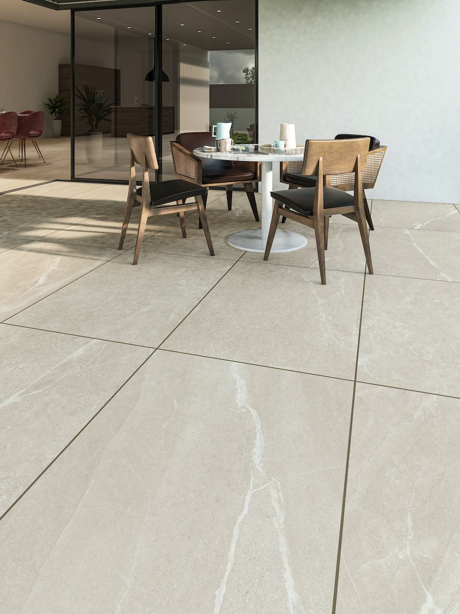 Roca Beige Porcelain Paving Slabs - 900x600x20mm