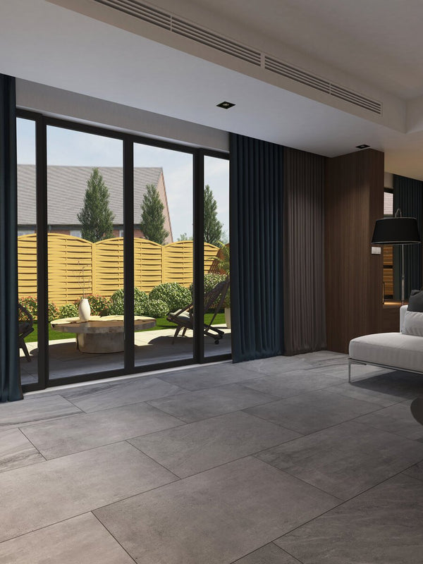 Idemo Grey Porcelain Tile - 1000x1000x10mm
