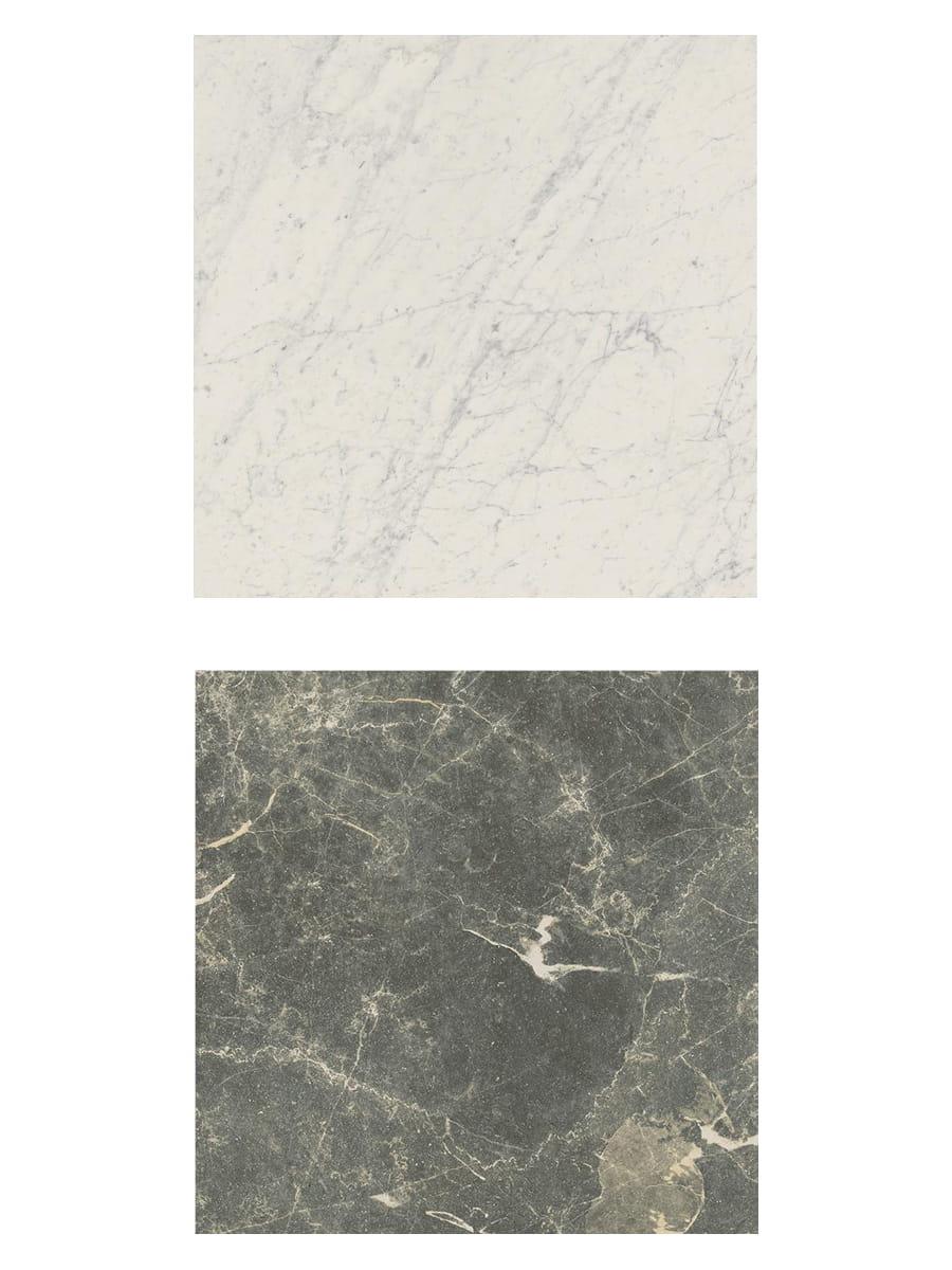 Lusso Verde + Carrara Marble Checkerboard Porcelain Tile - 300x300x12mm