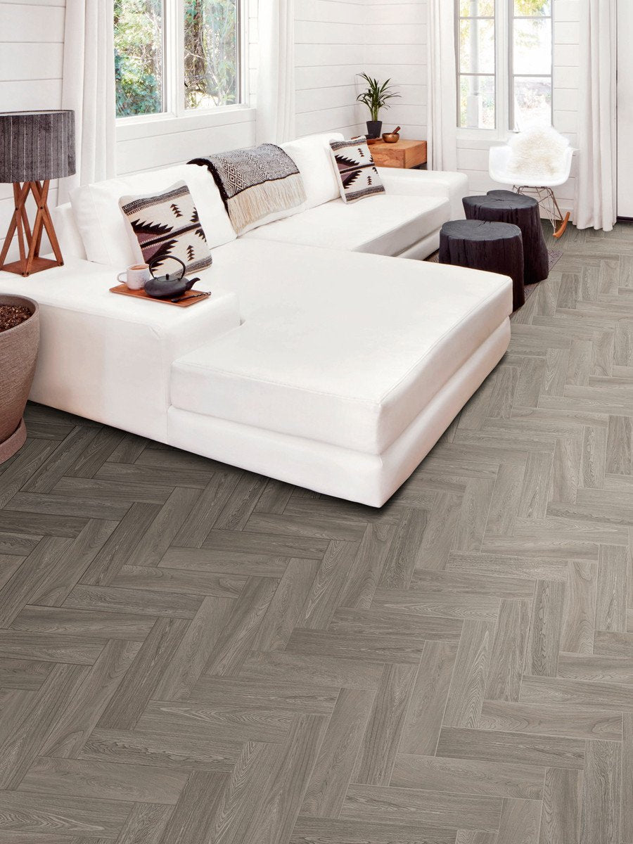 Visual Grey Italian Wood Effect Indoor Tiles - 500x125mm