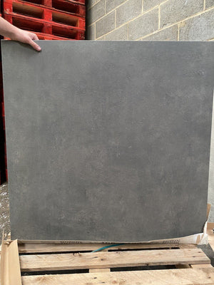 Volcano Dark Grey XXL Vitrified Porcelain Paving Slabs - 1000x1000 Pack