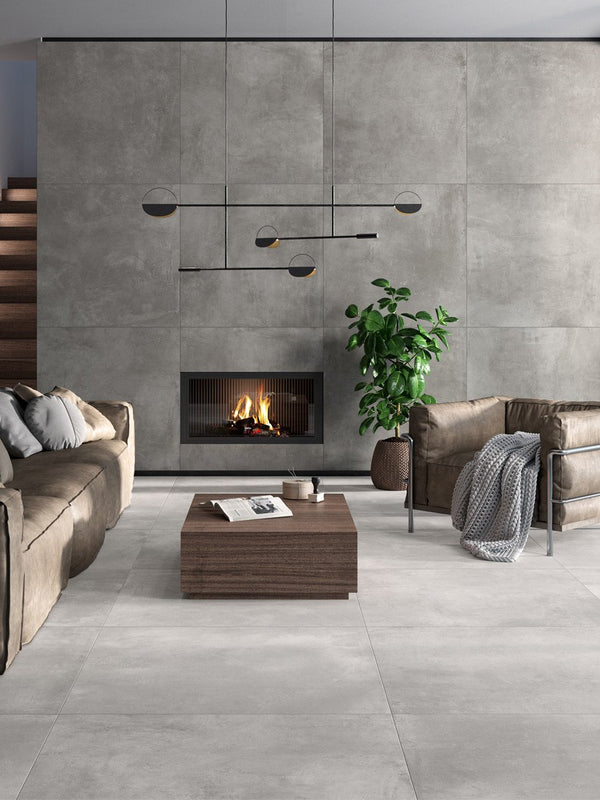 Volcano White Italian Porcelain - 1000x1000x8.5mm