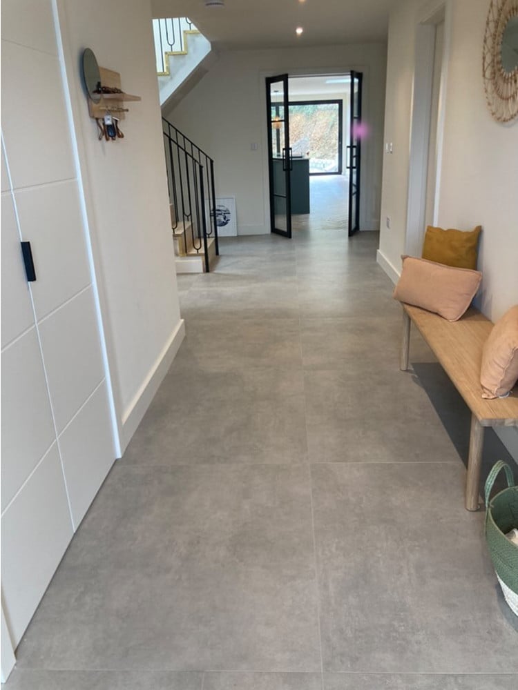 Eclipse Silver Porcelain Tile - 1000x1000mm