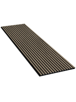 Walnut Acoustic Slat Wood Wall Panels - 2400x600mm
