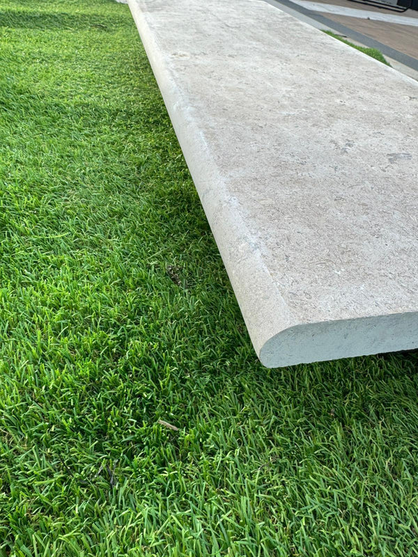 Dijon Limestone Bullnose for Coping and Edging - 900x400x30mm