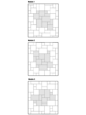 Lincoln Ivory Modular Pattern Tiles - Roman Opus