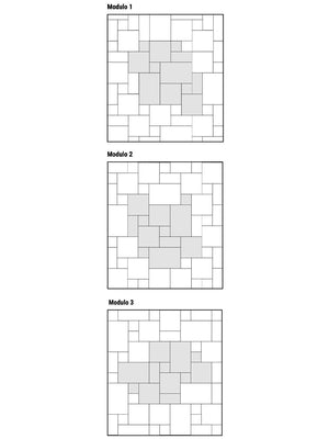 Lincoln White Italian Modular Pattern Tiles - Roman Opus