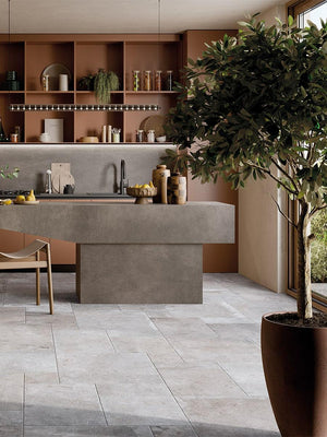 Lincoln White Italian Modular Pattern Tiles - Roman Opus