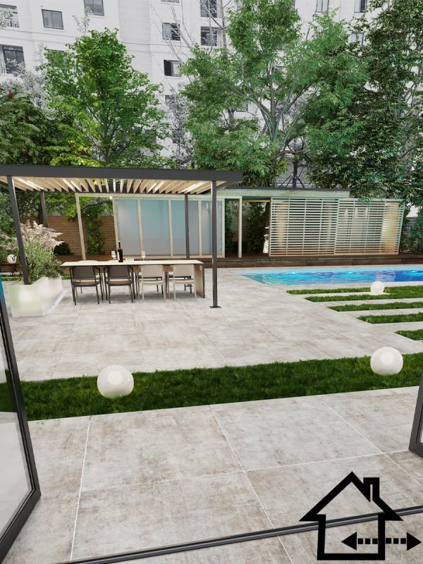 Murales Ice Italian Large Format Outdoor Tile - 1000x1000mm