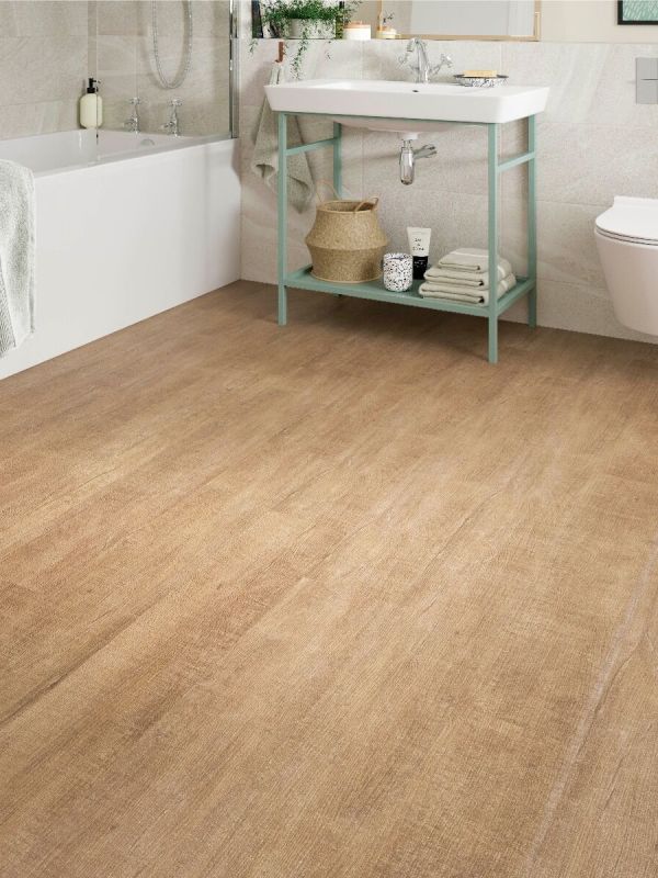 Warm Maple Effect Luxury Vinyl Tile (SPC) - 1219x177mm