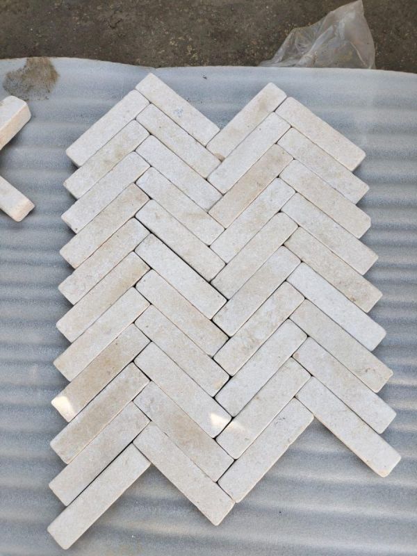 Dijon Honed & Tumbled Limestone Outdoor Pavers - 200x50x40mm
