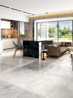 Italian Provence Grey Floor & Wall Tiles - 1000x1000(mm) | Large Grey ...