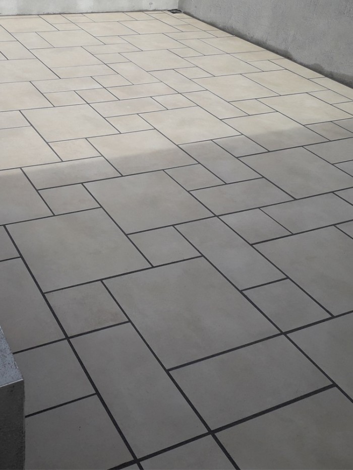 Beige Sawn Sandstone Effect Porcelain Paving Slabs - Mix Size Patio Pack