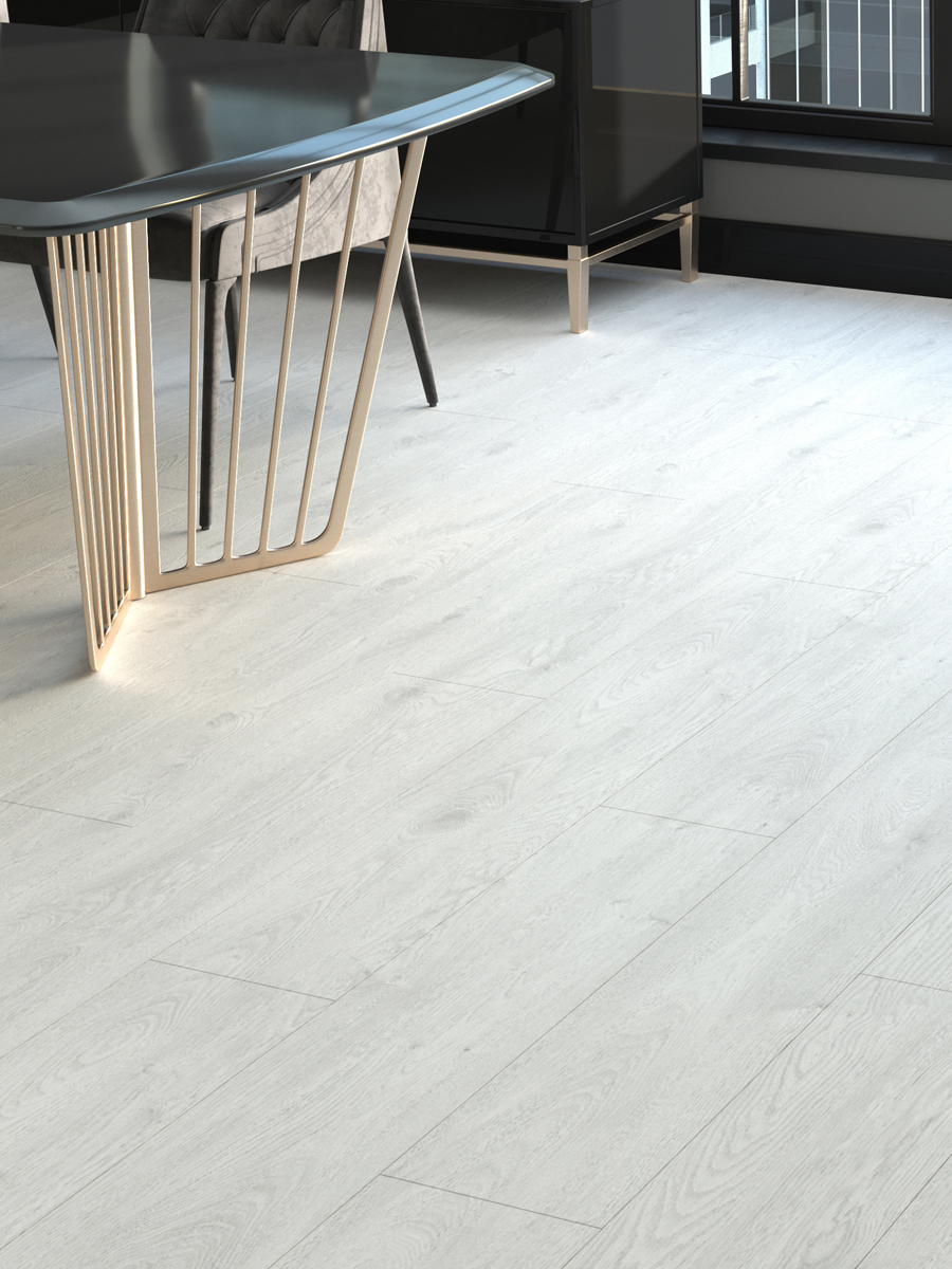 White Oak Wood Click Laminate Flooring - 1200x191x8(mm)