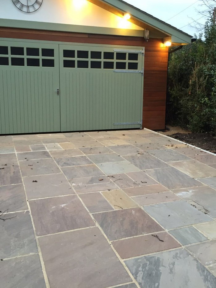 Autumn Brown Indian Sandstone Paving Slabs