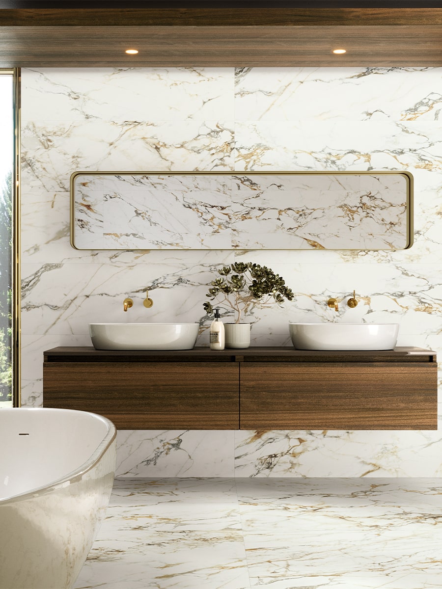 Bellagio Gold Wall Tile - 1200x400mm