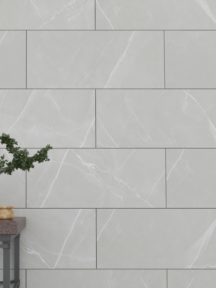 Brenzo Light Polished Wall & Floor Tile - 600x300mm