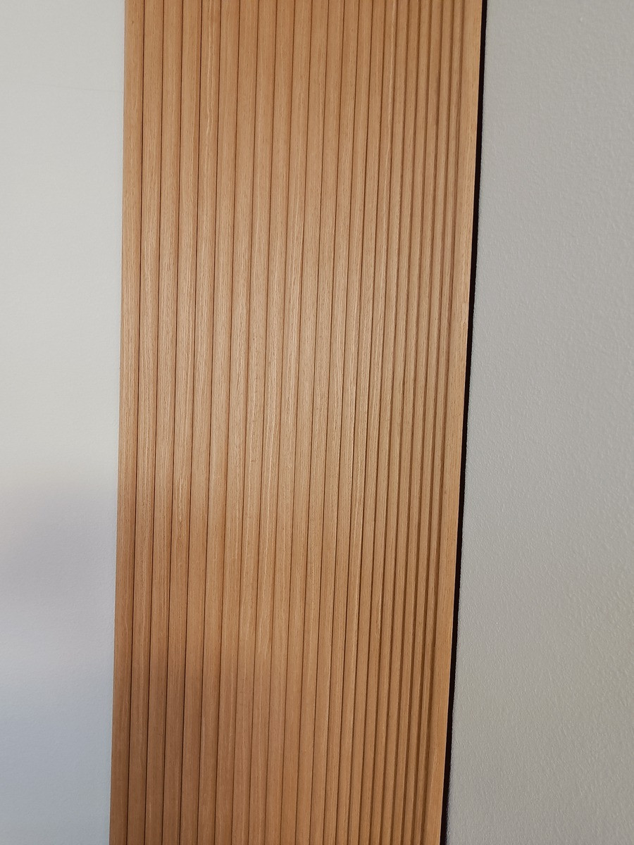 Natural Oak Flexible Round Slat Acoustic Wood Panels