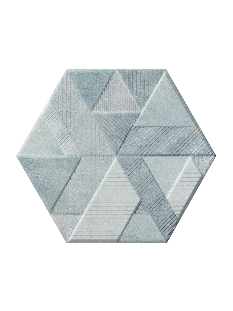 Catuni Azul Hexagon Porcelain Wall Tiles - 258x290mm