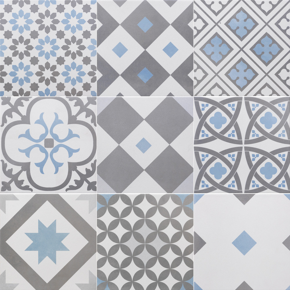 Baltique Decor Italian Patterned Wall & Floor Tiles - 200x200mm
