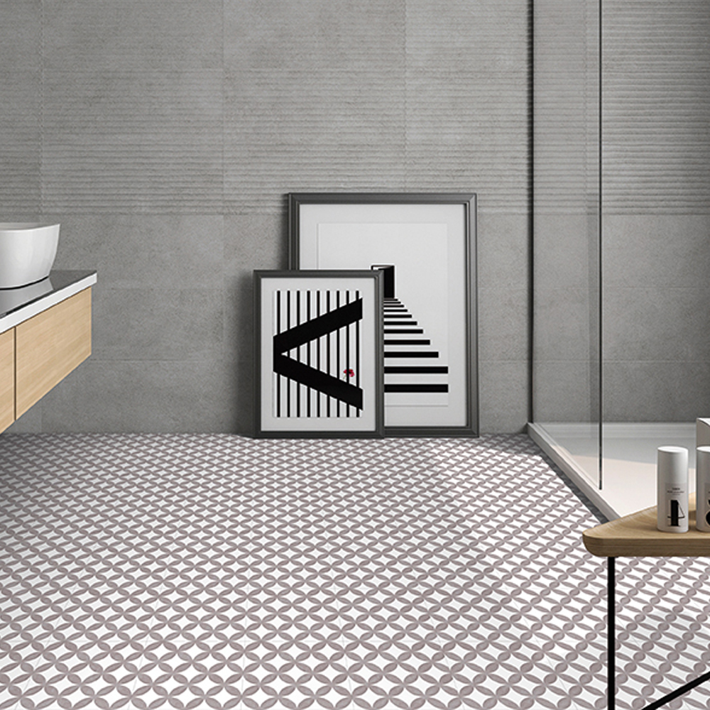 District Circle Porcelain Wall & Floor Tiles - 200x200mm