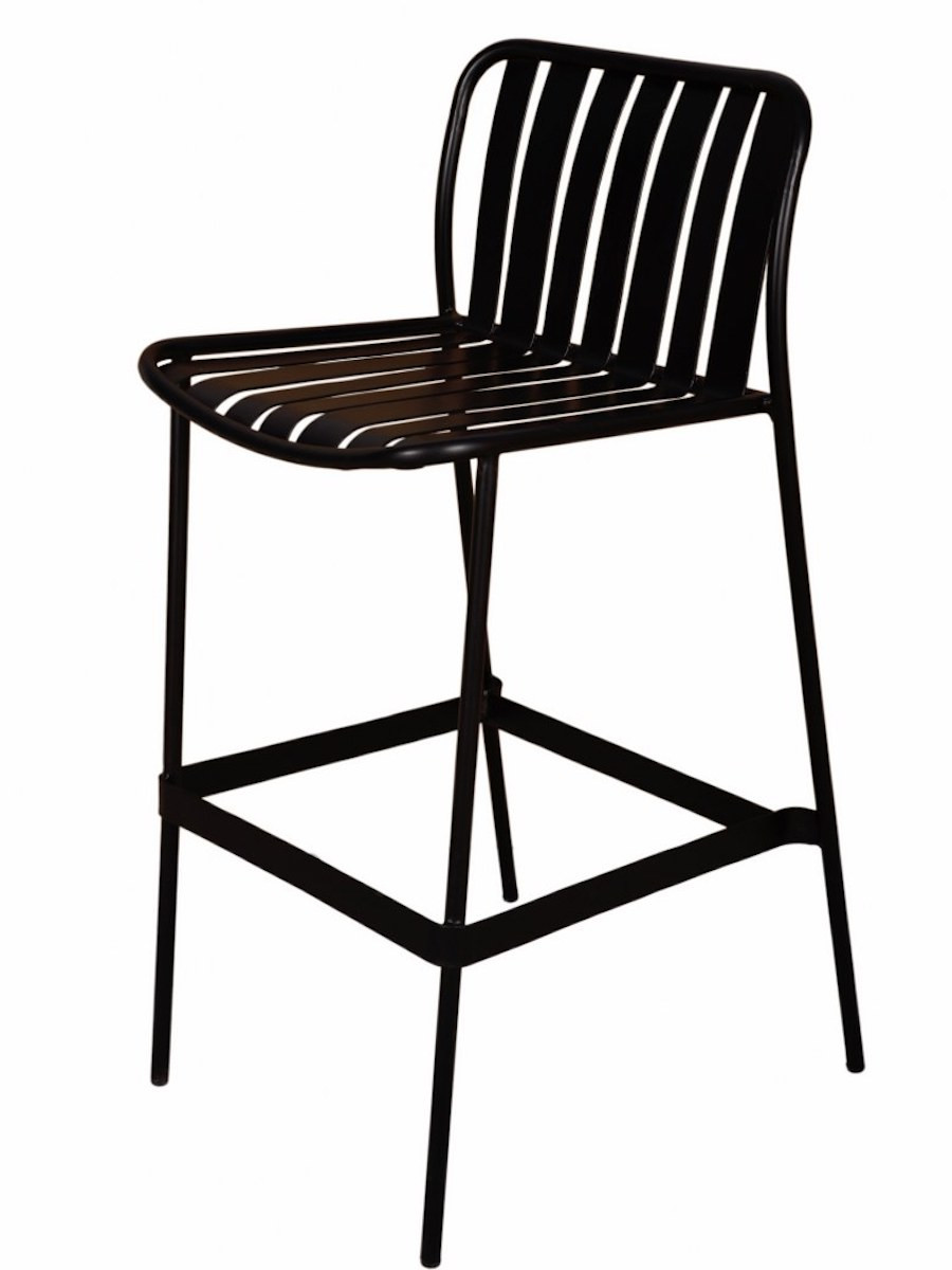 Earth Outdoor & Indoor Bar Chair - Black