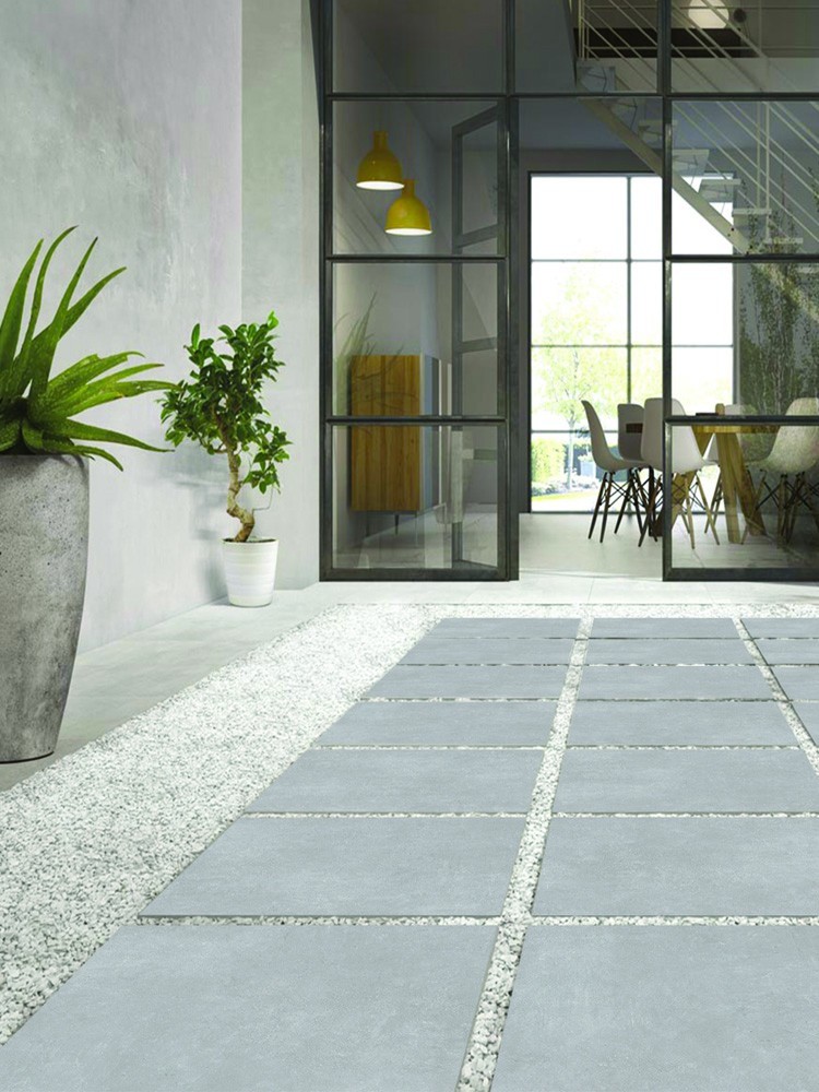 Eclipse Silver Virtue Outdoor Porcelain Paving Slabs - 600x600 Pack