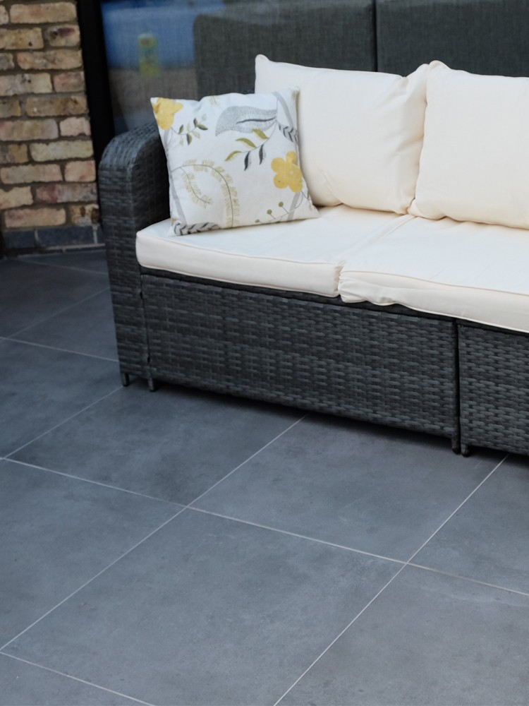 Eclipse Mid Grey Outdoor Porcelain - 600x600x20mm